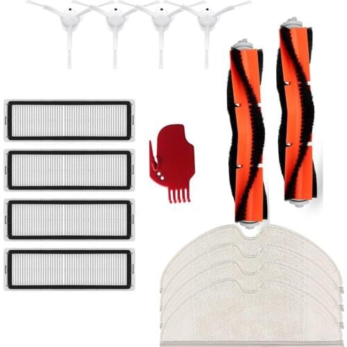 Main brush Washable Filter Side brush for Xiaomi Mijia 1C STYTJ01ZHM Dreame F9 Robot Vacuum Cleaner Mopping Cloth accessories