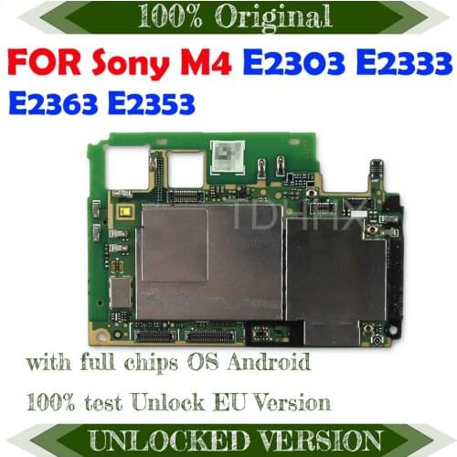 Complete Logic Boards for Sony Xperia M4 Aqua E2303 E2333 E2363 E2353 motherboard EU version 100% tested with full chips plate