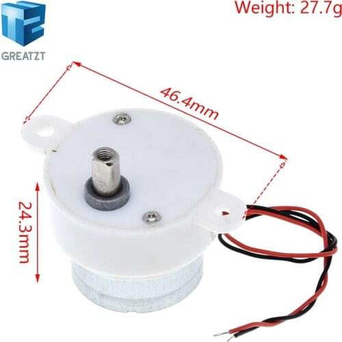 DC 12V Electric Brushless DC Motor High Torque Gear Motor Geared Box S30K Reduction Motor 14RPM 2 Wires for Electronic Toys Fan