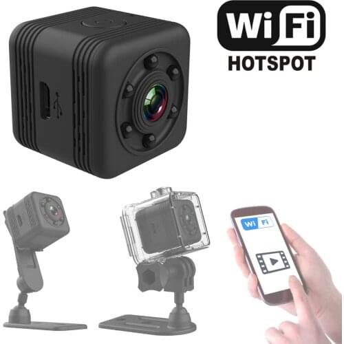 Mini Sport VGA Camera with Night Vision and Waterproof case. Video can watch in phone APP up to 20 meters