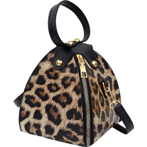 Leopard Print Woman Bag PU Leather Crossbody Bags Mini Girls Messenger Bags Female Shoulder Handbag Snake Skin Clutch Bag Purse
