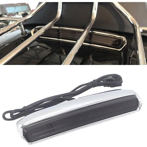 LED Motorcycle Tour-Pak Lid Light Satin Black For Harley Electra Road Tri Glide Low Ultra Limited Low FLHTKL FLHTCU FLTRU 2014