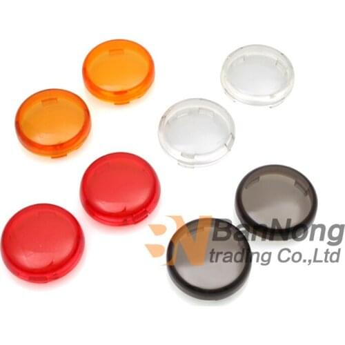 Turn Signal Light Indicator Lens Cover For Harley Dyna Softail Sportster 1200 883 48 XL Fat boy Electra Heritage Road King V-Rod