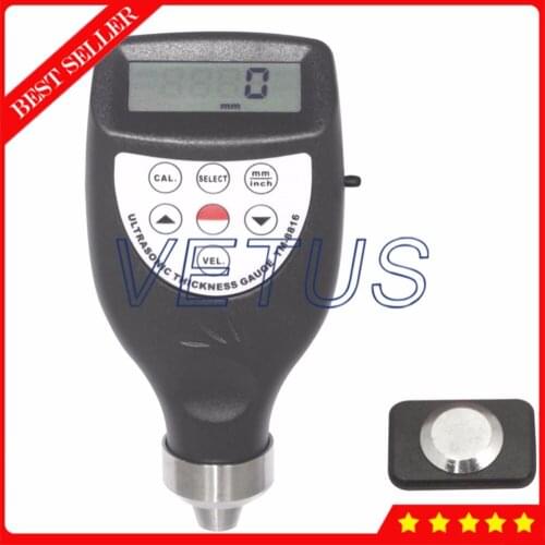 Ultrasonic Thickness Meter Metal TM-8816C Functional Type Steel Thickness Gauge 1.0~200 mm,0.04~8 inch,0.01 mm Resolution