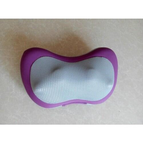 Violet four heating plastic balls with DC12V 2A adopter/cigarette lighter to lumbar shiatsu neck home/car massage cushion