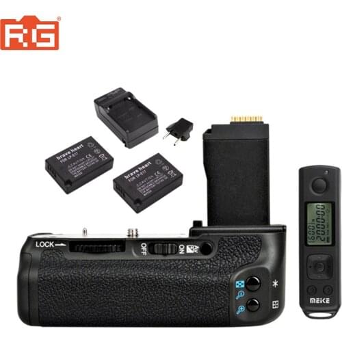 MEIKE MK-760D Vertical Battery Grip for Canon 760D 750D DSLR Camera with LCD Wireless Remote Shutter Release+LP-E17 Battery KIT