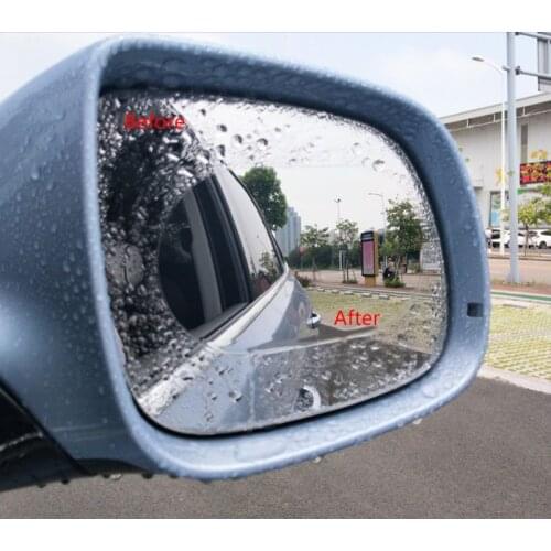 1 Pair Car Anti Water Mist Film Anti Fog Coating Rainproof Hydrophobic Rearview Mirror Protective Film 964B