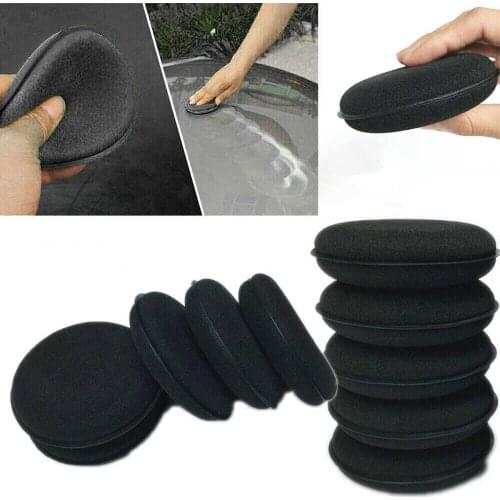 10pcs Black Spong Wax For Car Cleaning Soft Multifunction Polishing Auto Accessories Clean Tools Wash Supplies Wax Spong