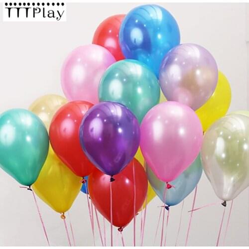 100PCS 10inch 1.5g Color Latex Balloon Air Balls Inflatable Wedding Party Decoration Happy Birthday Party Float Balloon Kid Toys