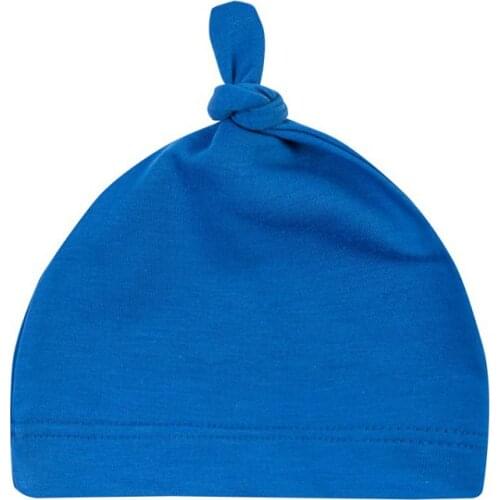 16 Colors Newborn Baby Cotton Knot Beanies Top Solid Color Candy Beanies Toddler Girls Sleep Caps