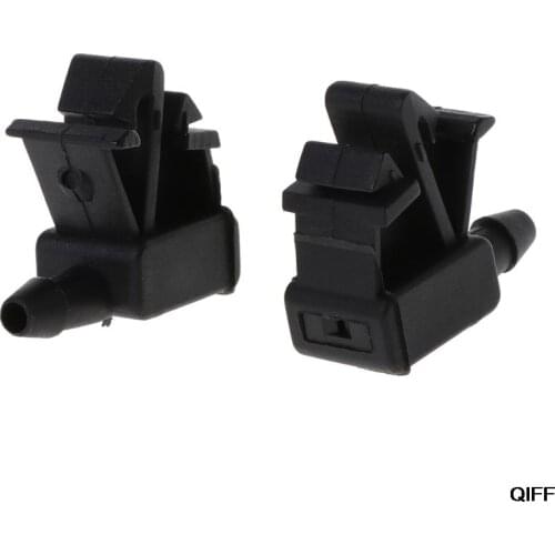 2Pcs Plastic Windscreen Washer Water Jet Spray Nozzle Car Front Windshield for Citroen for Peugeot May06