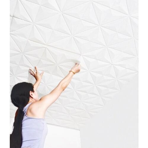 3D Brick Wall Stickers Wallpaper Decor Foam Wall Stickers Home Decor Living Room Ceiling Diamond Self-adhesive Kids Room Decors
