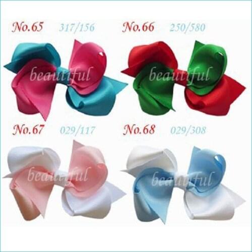 60pcs Grosgrain Ribbon 4" Double tail unicorn sculpture princess character angel wing JoJ style bows