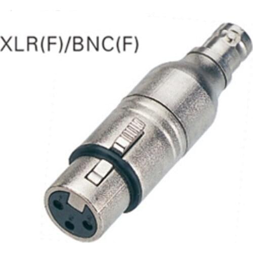 50pcs/lot Adapter NA2FBNC BNC female/XLR 3-pol female