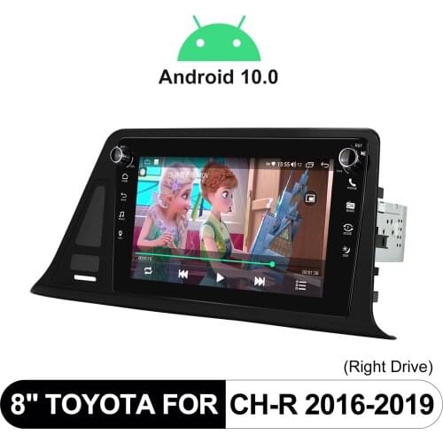 Android 10.0 System 8Inch Car Multimedia Player Support Bluetooth Carplay Steering Wheel For Toyota CH-R 2016-2019( Right Drive)
