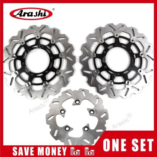 Arashi 1 Set GSX 1000 R 09-14 CNC Front Rear Brake Disc Brake Rotors For SUZUKI GSX-R GSXR1000 2009 2010 2011 2012 2013 2014