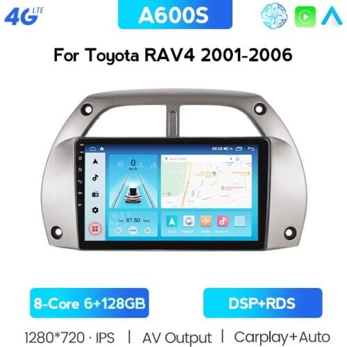 6G + 128G Android 10.0 Car DVD Player For Toyota RAV4 20012002-2006 Car Radio GPS Navigation WIFI RDS IPS Multimedia Player 2din