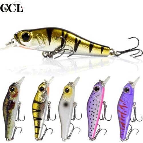 CCLTBA CCLTBA 1pc Hard wobbler Minnow Lures 6.8cm 6.9g Rattle Sinking Jerkbait Fishing Tackle for Bass Fishing