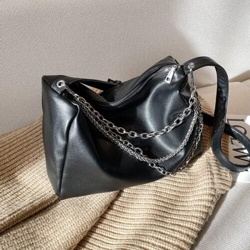 Elegant Female Tote Bucket Bag 2021 Fashion New High-quality PU Leather Womens Designer Handbag High Capacity Shoulder Bags