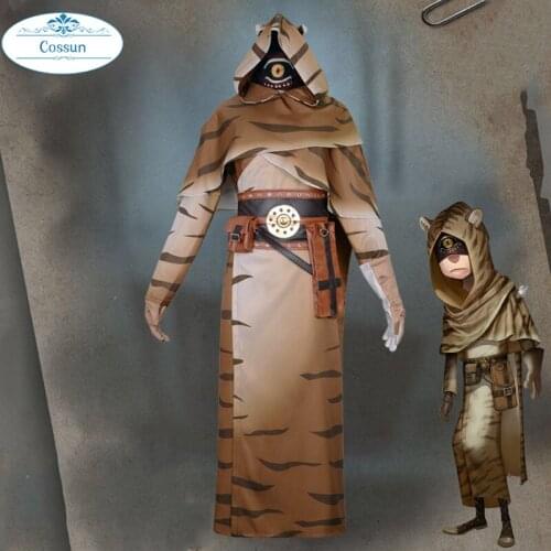 Game Identity V Cosplay Costumes Survivor Seer Eli Clark Cosplay Costume Longing Tiger Skin Uniforms Clothes Suits Sets Yellow