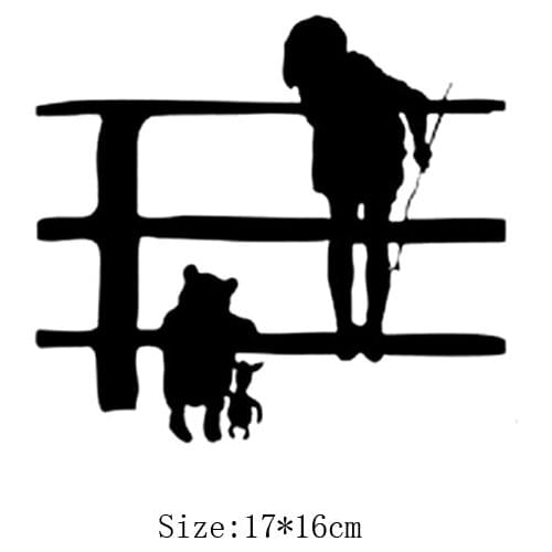 KUCADA cute kids switch panel sticker for wall decoration diy wall sticker removable wallpaper pvc black WP1462