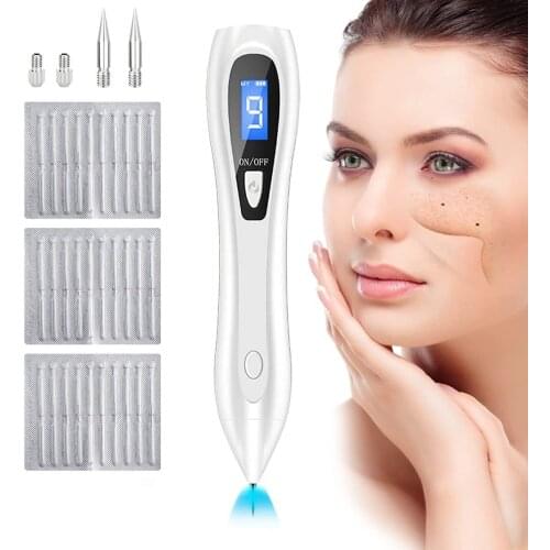 Laser Plasma Pen Freckle Remover Machine LCD Mole Removal Dark Spot Remover Skin Wart Tag Tattoo Remaval Tool Beauty Salon