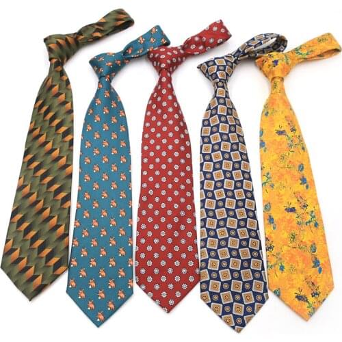 Fashion New Flower Tie Retro 9CM Mens Business Banquet Evening Party Casual Trendy Artificial Silk Floral Shirts Neckties