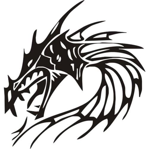 Hot Sale Fire Dragon Head wall sticker home decorative stickers living room wall pictures quote wallpaper