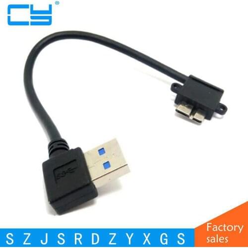 Right angled 90 degree USB 3.0 A Male to Micro B Male 90 degree cable for Galaxy Note3 N9000 N900 & S5 i9600 SSD