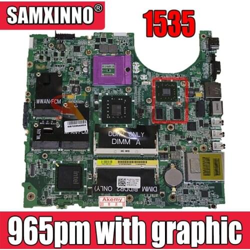 Working for dell STUDIO 1535 motherboard CN-0H281K 0H281K mainboard 965pm with graphic card working well and free shipping