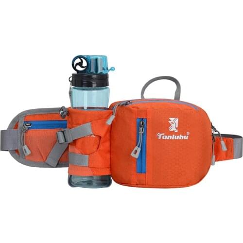 Running Bag Marathon Pack Water Bottle Pouch Outdoor Phone Pocket Portable Fitness Hiking Cycling Waist Bags Sports Gym Bag