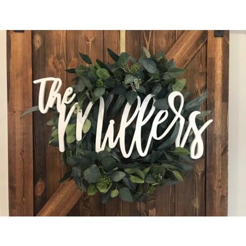 Name Cutout, Cut out of Birch Wood and Painted, Perfect for a New Last Name for Wedding or New Baby Nursery