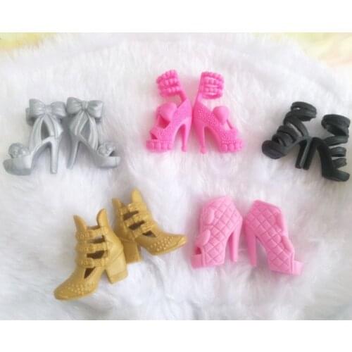 1Pair Fashion Heels Sandals 1/6 Fashion Doll Boots Sneaker Doll Shoes For Barbie Dolls Xmas Gift For Girl Toy