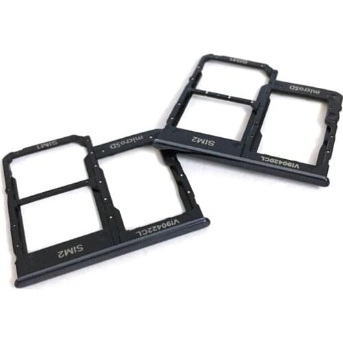 10pcs Sim Card Tray SD Reader Holder For Samsung Galaxy A40 A405 A405F Dual SIM Card Tray Slot Holder Replacement Part