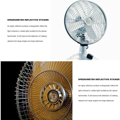 12pcs Reflective Tape Strips for Digital Photo Tachometers Speedometer Reflective Stickers Papers (Silver)