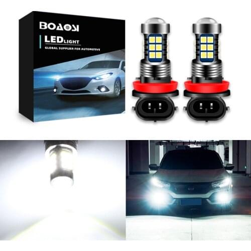 2x Canbus No Error H11 H8 LED White 9006 HB4 Led Fog Lights H7 LED Bulb Car Driving Lamp for BMW Toyota Skoda Ford Lada
