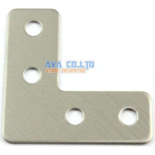 32 Pieces 39*39mm Stainless Steel L Shape Flat Corner Brace Bracket