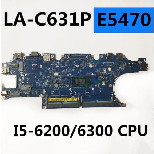 For dell latitude e5470 laptop computer motherboard I5-6200U/I5-6300U CPU LA-C631P 0hcp0k hcp0k tested on 100% working