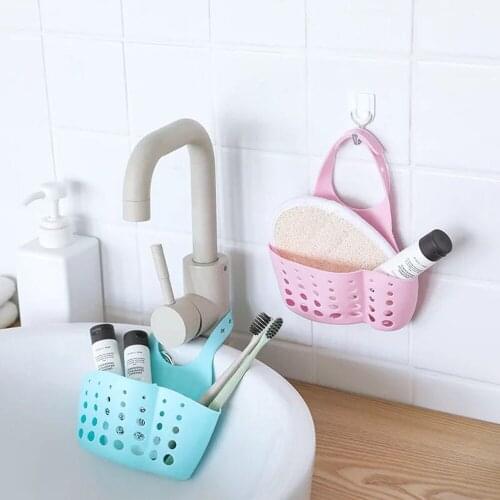 Home Sink Shelf Soap Sponge Drain Rack Bathroom Holder Kitchen Storage Suction Cup Kitchen Organizer Sink kitchen Accessories
