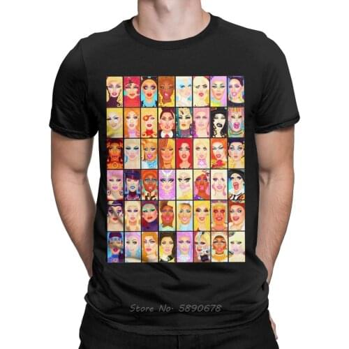 Drag Queen Royalty T Shirt for Men Cotton Creative T-Shirts RuPauls Drag Race Rupaul RPDR Tee Shirt Short Sleeve Clothes Adult