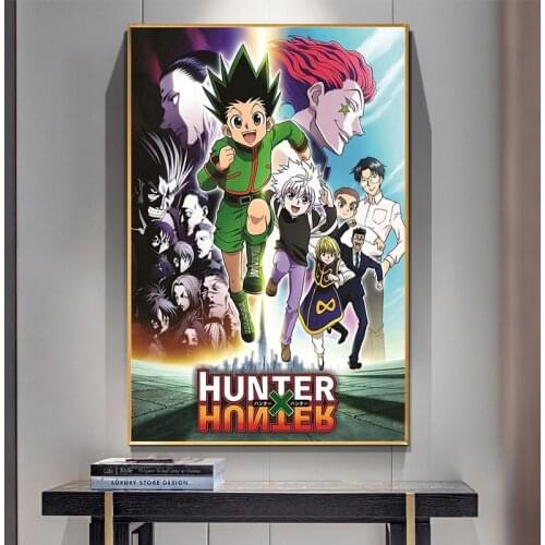 Hunter X Hunter Poster Pop Classic Japanese Anime Home Decor Retro Poster Print Canvas Mural Decorative Painting