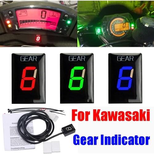Motorcycle Gear Indicator For Kawasaki Versys 650 Versys650 KLE650 ZRX1200 ZRX 1200 Vulcan 900 VN900 Digital Gear Display Meter