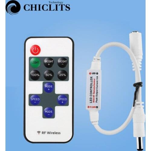 Mini Wireless Remote Controller LED Dimmer For LED Lights Lamps DC5-24V Light Controller Lamp Colors Controller for LED Strip
