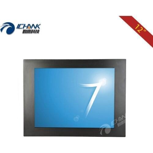 ZQ120TC-DL2/12.1" inch 1024x768 VGA DVI USB Support Linux Ubuntu Raspbian Debian OS Embedded Open Frame Touch PC Screen Monitor