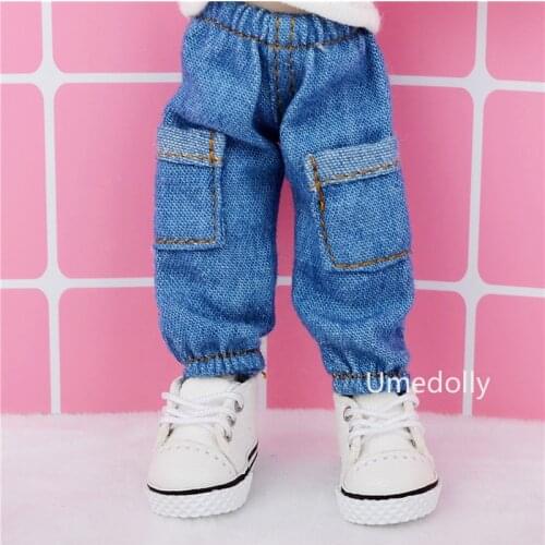 New Ob11 Doll Overalls Trousers Pocket Pants Suitable for Obitsu11, Molly, 1/12bjd Doll Clothes Doll Accessories