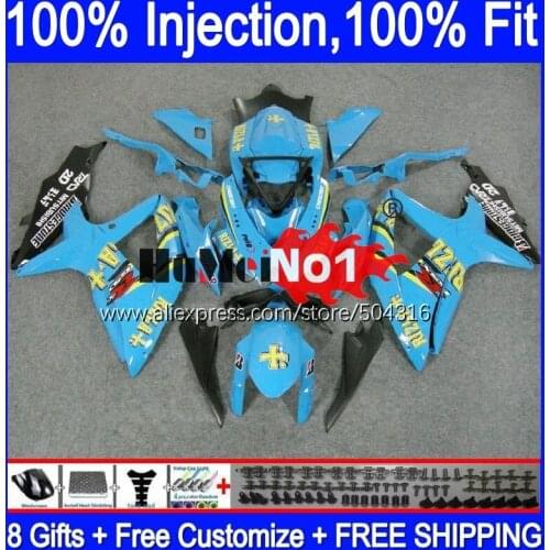 OEM For SUZUKI GSXR-750 GSXR 600 750 GSXR600 GSX-R750 17MC.51 RIZLA cyan GSXR-600 K8 GSXR750 2008 2009 2010 08 09 10 Fairings
