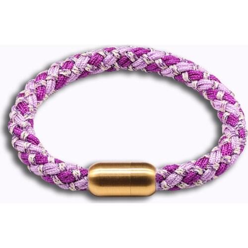 Best Mama Days Gift Mama Handmade Weave Woven Purple Boho Ethnic Bracelet Bangle Gift For Him