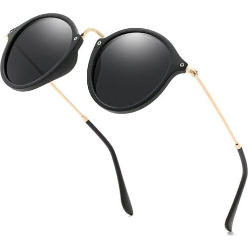 Polaroid Sunglasses Unisex Round Vintage Sun Glasses Famous Brand Sunglases Polarized Sunglasses Retro Feminino for Women Men