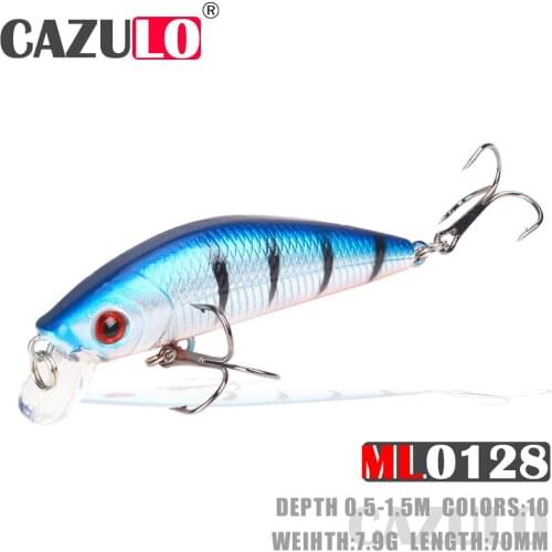 Fishing Lure Accesorios Minnow Isca Artificial Weights 7.9g 70mm Baits Depth 0.5-1.5m Wobblers Pesca For Blackfish Tackle Leurre