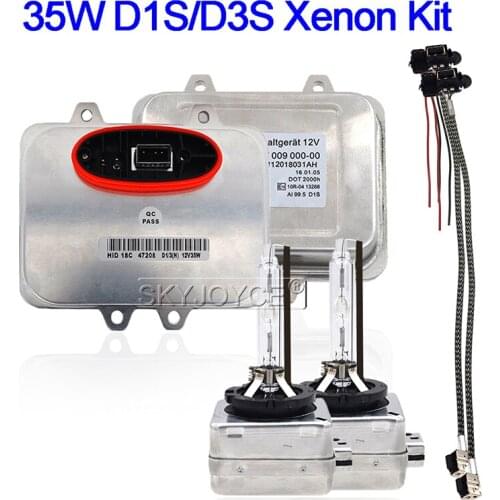SKYJOYCE Best 35W 4300K 6000K Car Headlamp Bulb Kit Xenon D1S HID xenon Ballast 5DV00900000 D3S Original Xenon light replacment